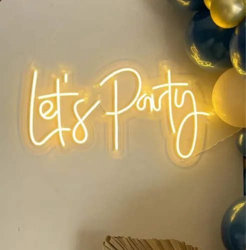 Led Lets Party para decoração de festa