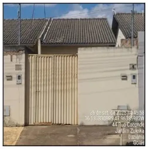 Oferta com vantagem Casa no Jardim Zuleika, Luziania - GO, N. SN GL A LT 09 QD 22 CS 02,