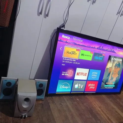 TV SAMSUNG SMART 55 POLEGADAS FULL HD VAI COM CAIXA FE SOM