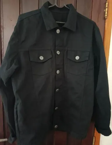 Jaqueta jeans preta