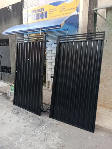 Portão de ferro galvanizado