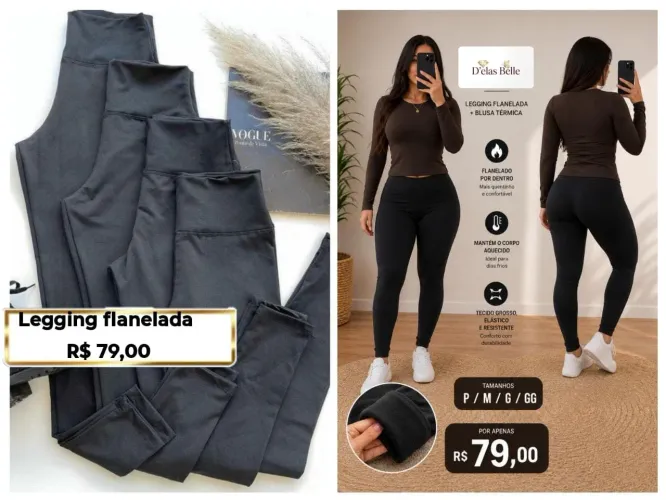 Legging flanelada