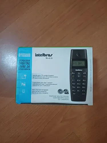 Telefone sem fio para casa ou escritório Intelbras com identificador de chamadas
