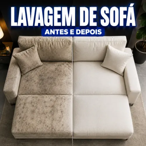 SOFÁ 3 - Lavagem de Sofá sem Taxas
