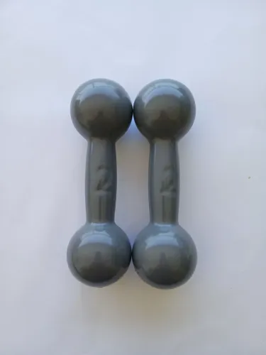 Halteres Emborrachado o Par 2 kg - Novo