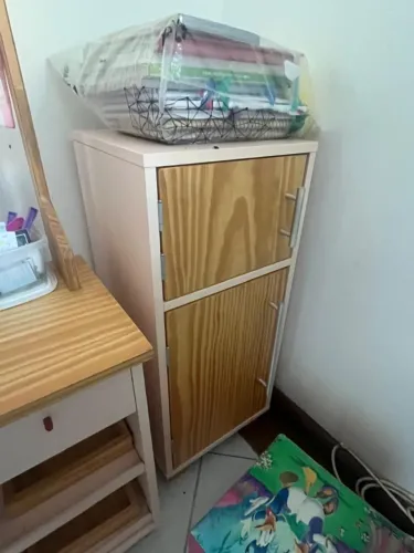 Kit infantil Ateliê Materno: pia, banca/mercadinho e armário