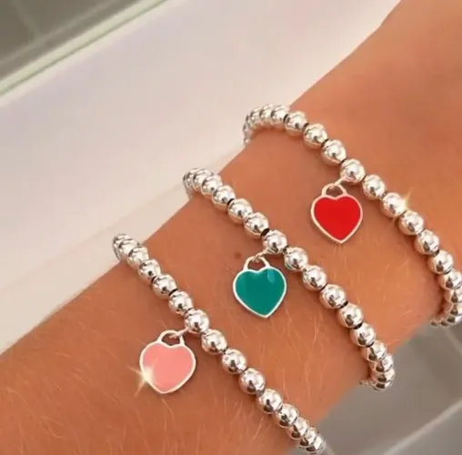 Pulseiras tiffany disponível em 3 cores