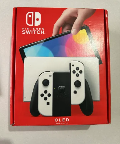 Nintendo Switch OLED Branco Completo + Caixa Original | FC24