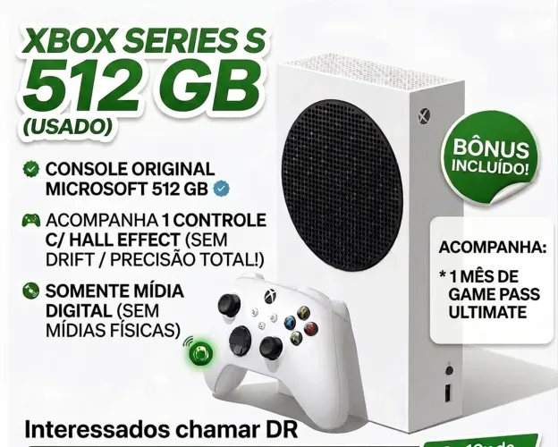 VENDO XBOX SÉRIE S 512GB