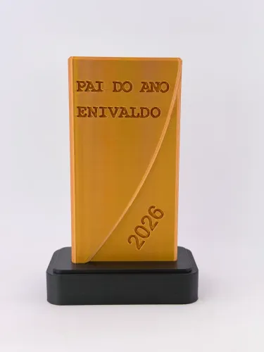 Dia dos pais, troféu personalizável.