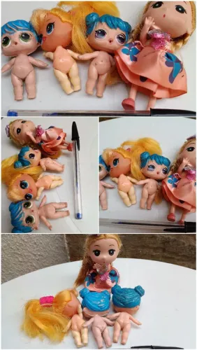 Bonecas miniatura colecionáveis