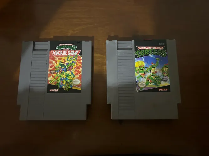 Jogos Tartaruga Ninja 1 e 2 NES 
