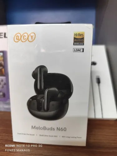 Fone bluetooth QCY Melobuds N60 ANC 