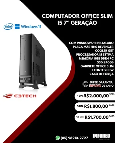 Computador Office Slim i5 7° Geração