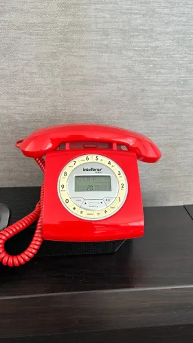 Telefone Fixo Retro TC 8312 Vermelho Intelbras