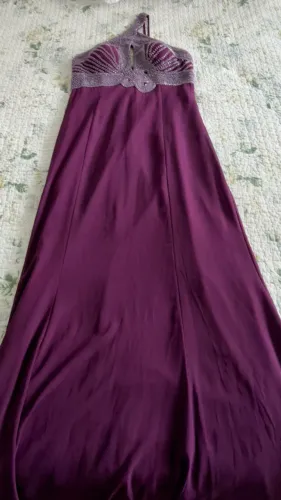 Vestido de festa bordô P-M manequim 38-40