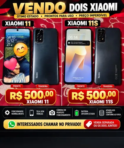 Vendo Redimi 11 R$ 450,00 cada