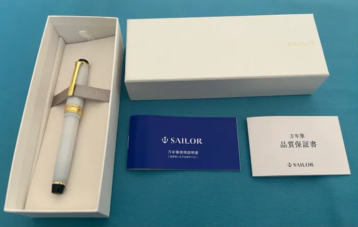Sailor Pro Gear Slim Shikiori Shizuriyuki MF Caneta Tinteiro Pena de Ouro 14k