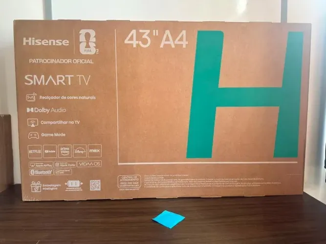 TV 43 Smart Hisense LACRADO! NOVO ! Nota Fiscal e Garantia, HDR10, DTS Virtual X,Alexa