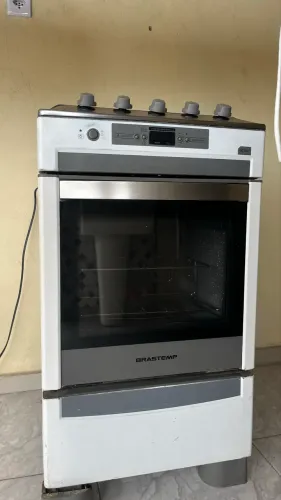 Fogão 4 bocas Brastemp ative c/ grill e time 