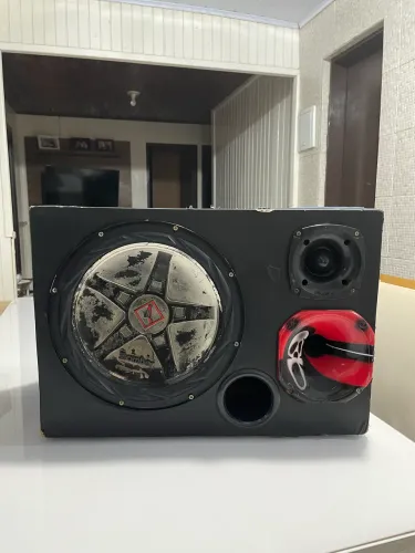 Caixa de Som Automotiva + Módulo Taramps TL-1500