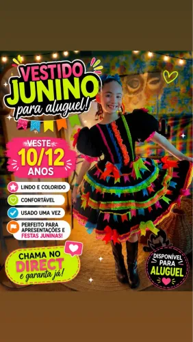 Aluguel de vestidos juninos