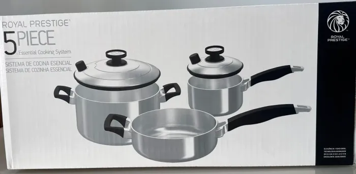 Jogo EXCLUSIVO LUXO com 5 peças Royal Prestigie Essencial Cooking System