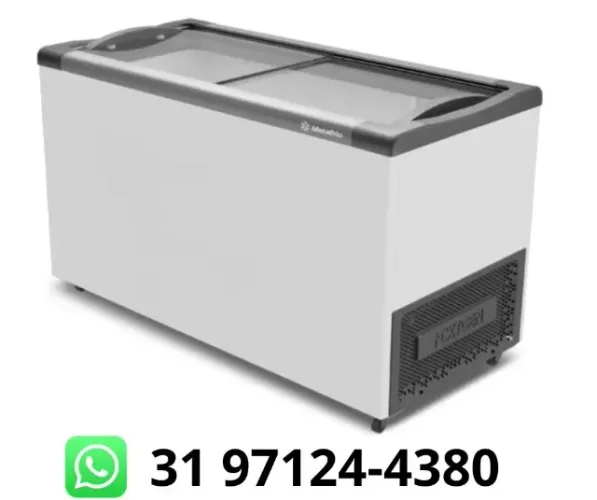 Freezer Horizontal Tampa de Vidro 505L Metalfrio