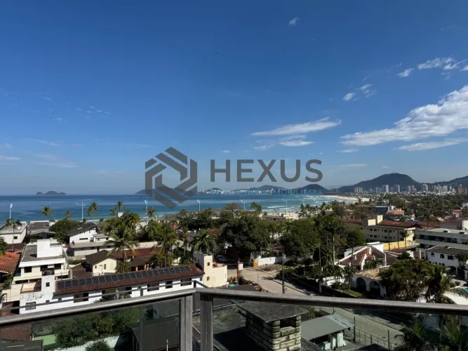 Cobertura Duplex reformado com varanda vista mar e lazer a 250m da praia na região do Tort