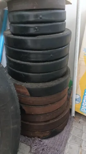160 kilos de anilhas