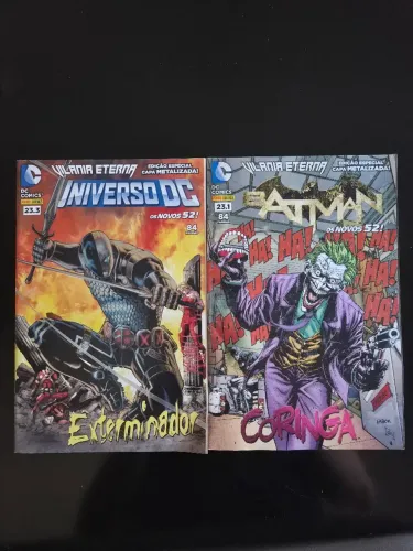 Lote 2 Hqs Vilania Eterna Capa Metalizada - Coringa E Exterminador Novos 52