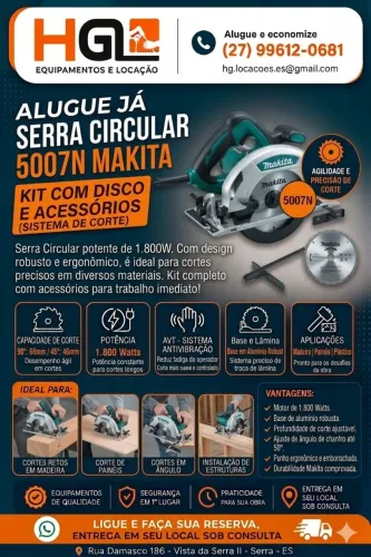 Serra Circular 7" -  5007N - 1.800Wts