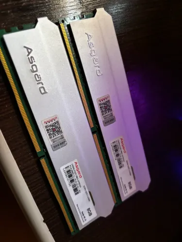 Kit memórias 16gb (2x8) asgard 3200 mhz 