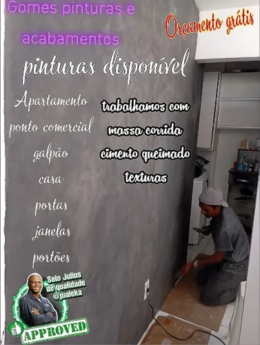 Pintor disponível* bom e barato ainda acordar cedo Orçamento grátis 