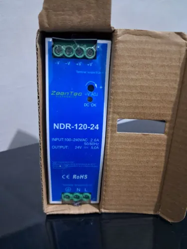 Fonte chaveada 24V 5A trilho din