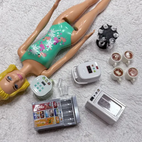 Lote acessórios de cozinha barbie