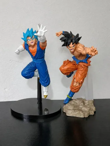 COMBO DRAGON BALL - GOKU + VEGITO BLUE | 2 ACTION FIGURES ÉPICAS!