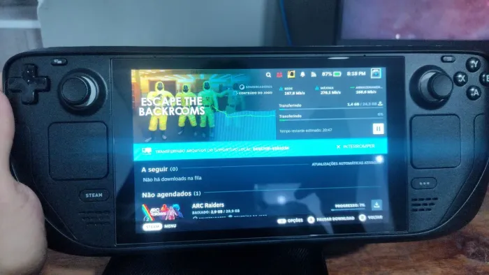 Steam Deck LCD 256 GB semi novo