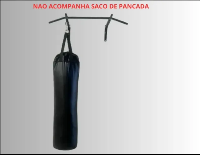 Barra de flexão e suporte para saco de pancadas 