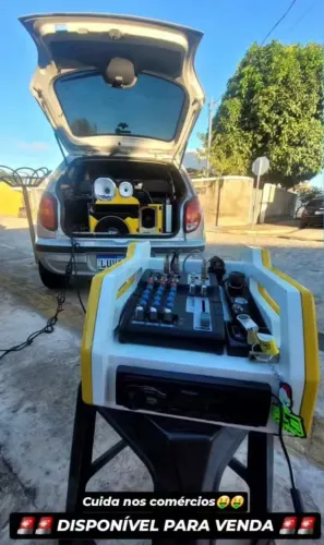 CAIXA TRIO SOM AUTOMOTIVO
