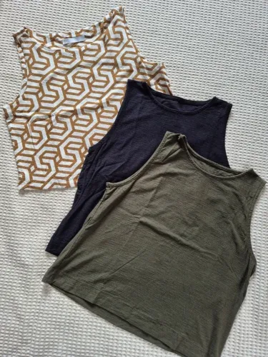 3 regatas cropped p/m perfeitas femininas