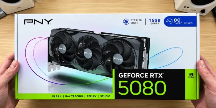 VGA RTX-5080 16GB GDDR7 256BIT PNY STD TRIPLE FAN OC