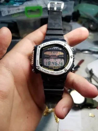 Relógio Antigo Casio Alt-6000 Alti-thermo Twin Sensor