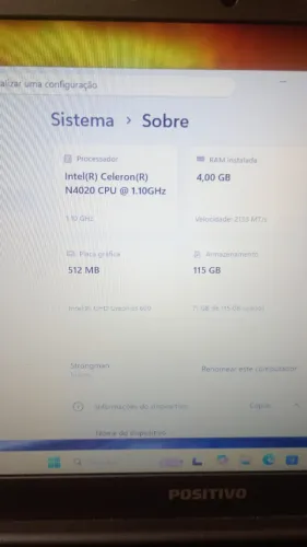 Nootbook vision 14 cinza escuro 