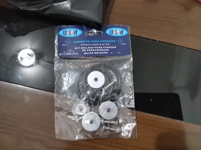 Kit anilha trava parachoque Quick release