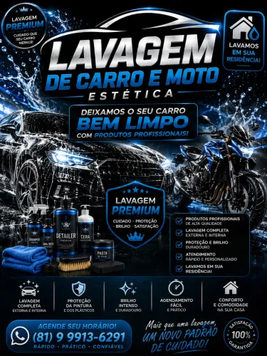 ? SEU CARRO LIMPO SEM SAIR DE CASA!