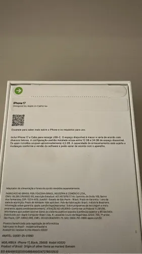 iPhone 17 - novo lacrado 256GB