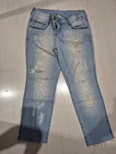 calça jeans colcci feminina destroyed