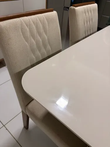 Mesa de vidro 4 lugares 