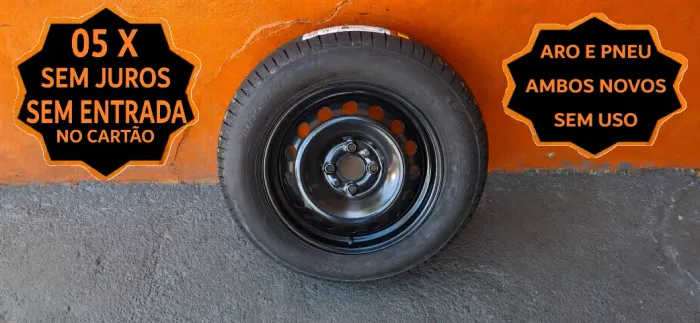 Estepe Aro 14 Original Argo, Mobi, Cronos + Pneu Pirelli 175 x 65 Cinturato P1_Cartão 5X